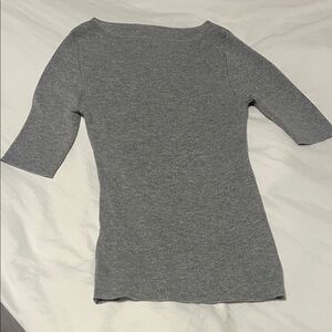 Gray Knit Top with sparkles